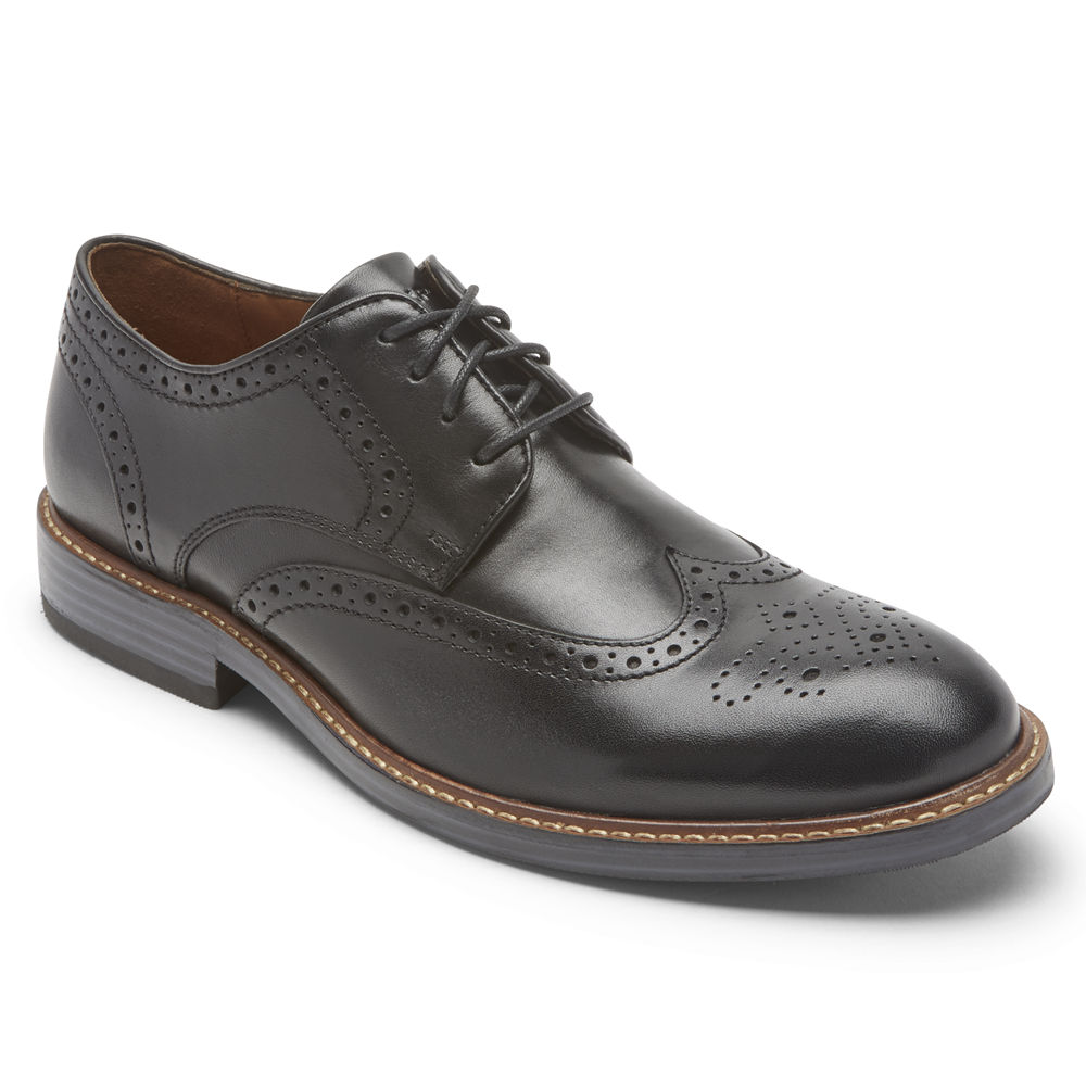Rockport Snörskor Herr Svarta - Kenton Wingtip - SLPNY1629